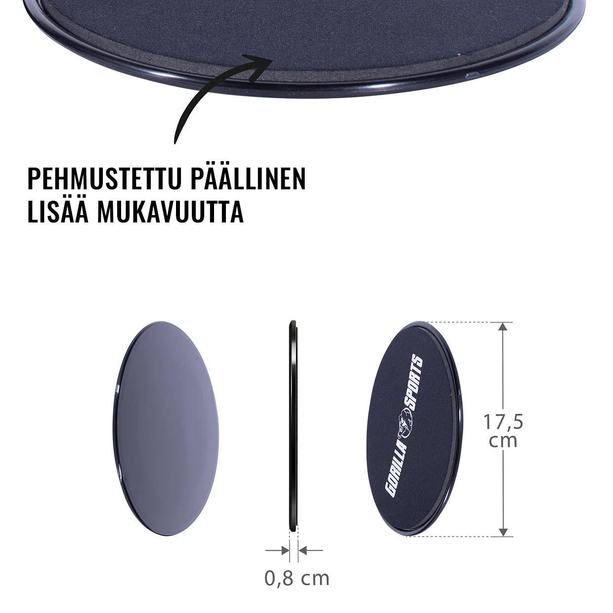 Liukutyynyt säilytyspussilla, 2 kpl - Image 3