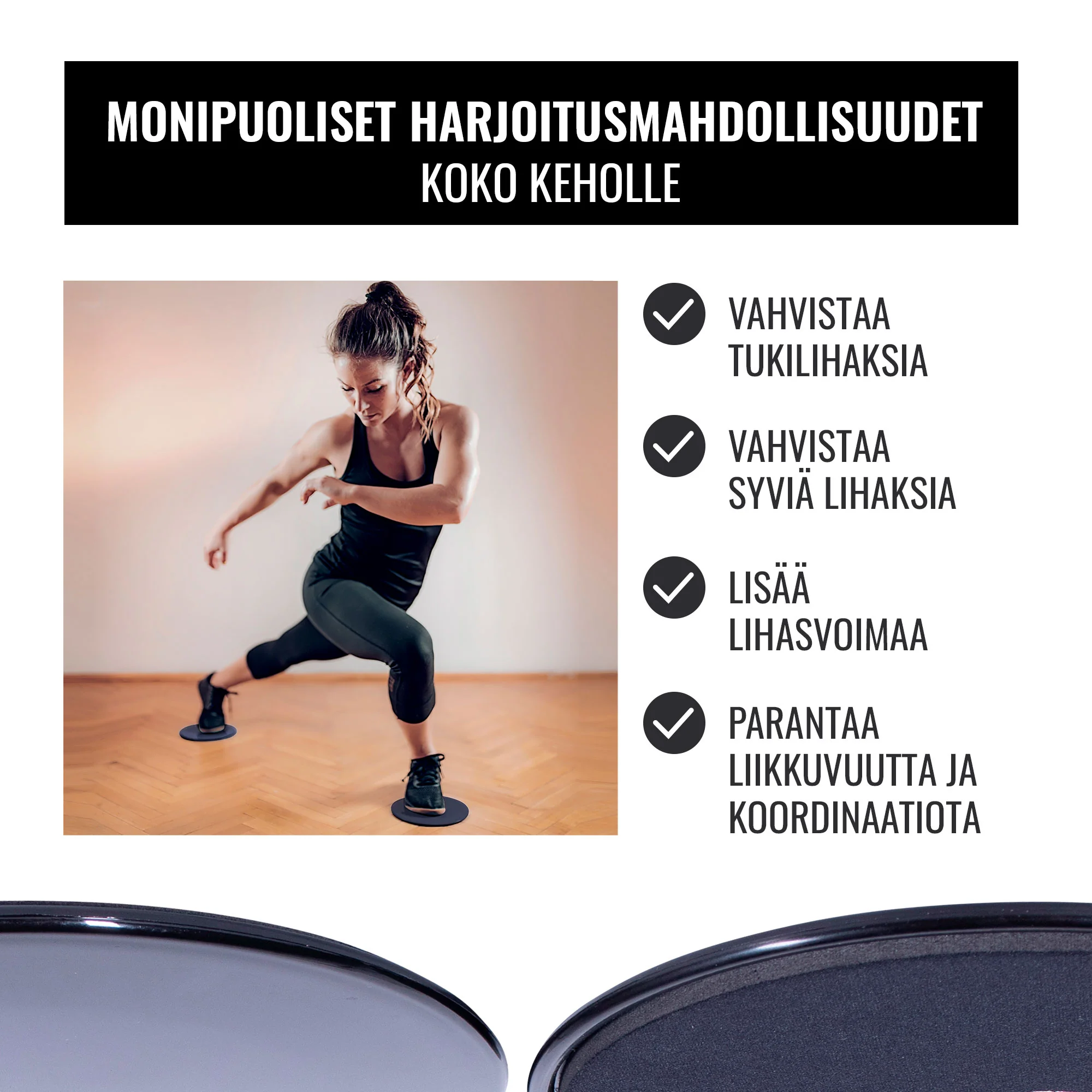 Liukutyynyt säilytyspussilla, 2 kpl - Image 4