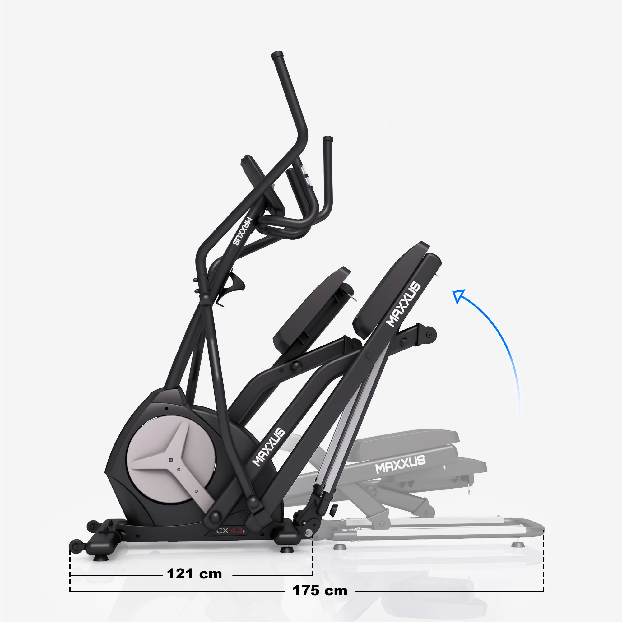 MAXXUS CX 4.3f, kokoontaitettava crosstrainer 51 cm askelpituus ja Bluetooth - Image 5