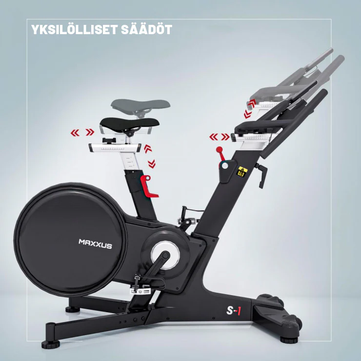 Kuntopyörä S1 LCD-näytöllä ja 18 kg vauhtipyörällä - Image 16
