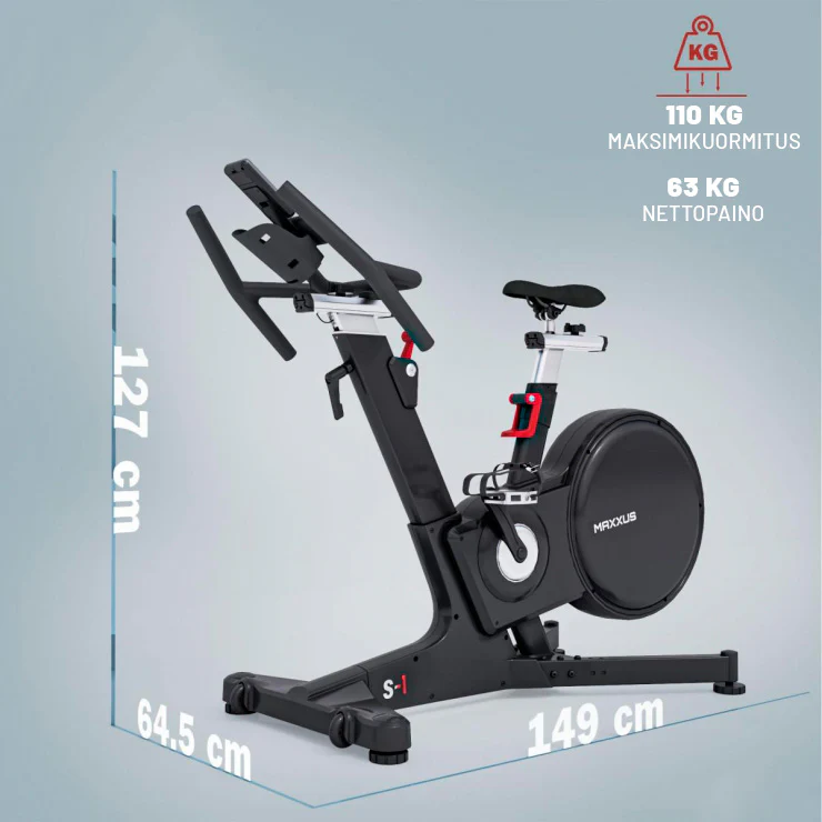 Kuntopyörä S1 LCD-näytöllä ja 18 kg vauhtipyörällä - Image 9