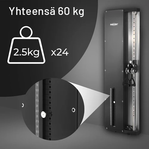 SmartGym H1 seinätalja 60 kg painopakalla - Image 11