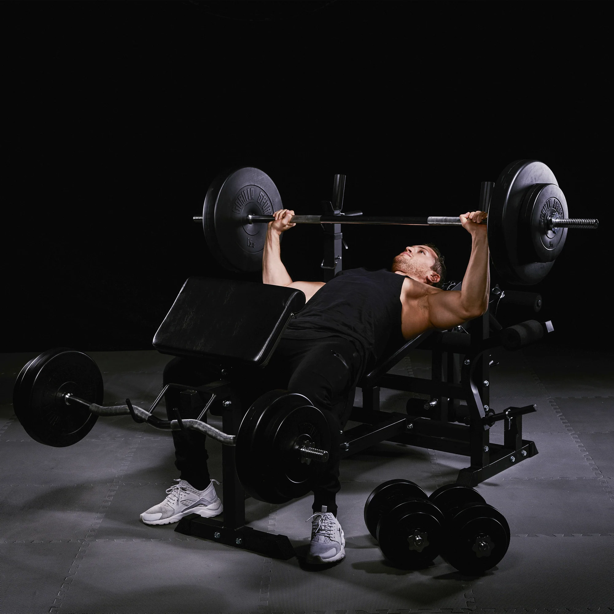 Monipuolinen kotikuntoilulaite 100 kg painosarjalla - Image 13
