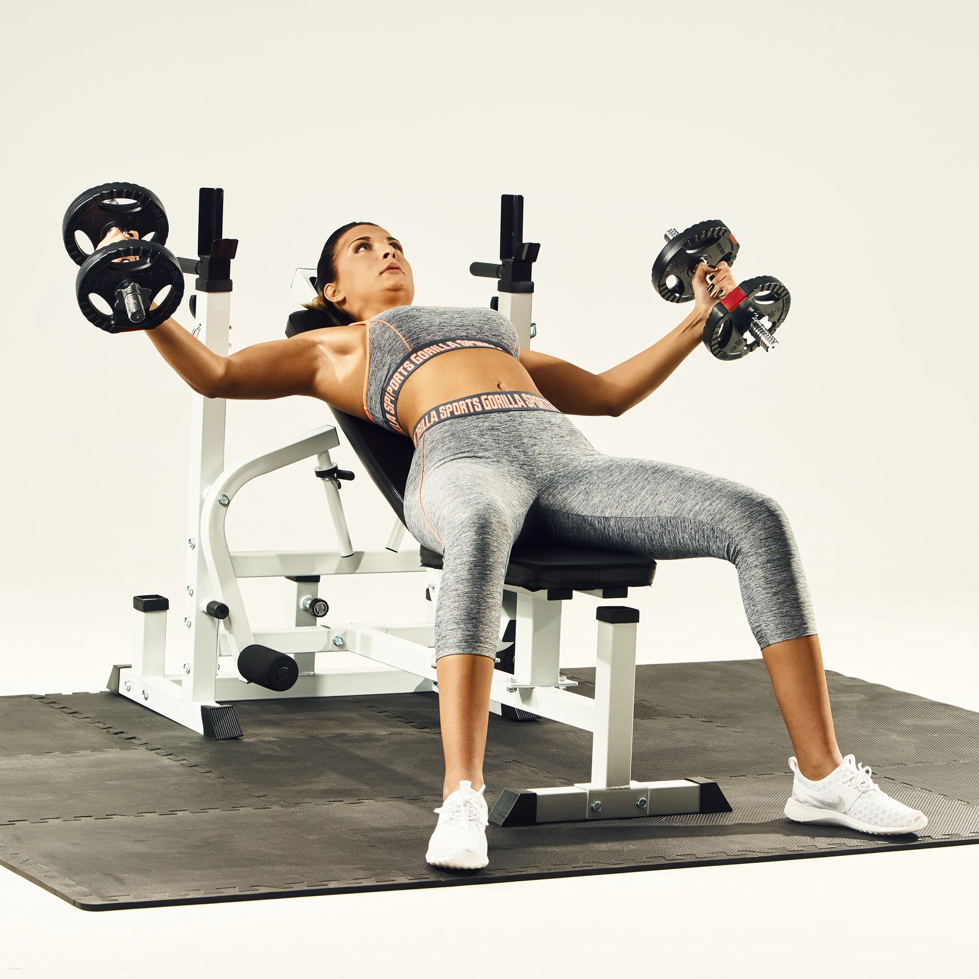 Monipuolinen kuntokeskus + 100 kg levytankosarja - Image 14