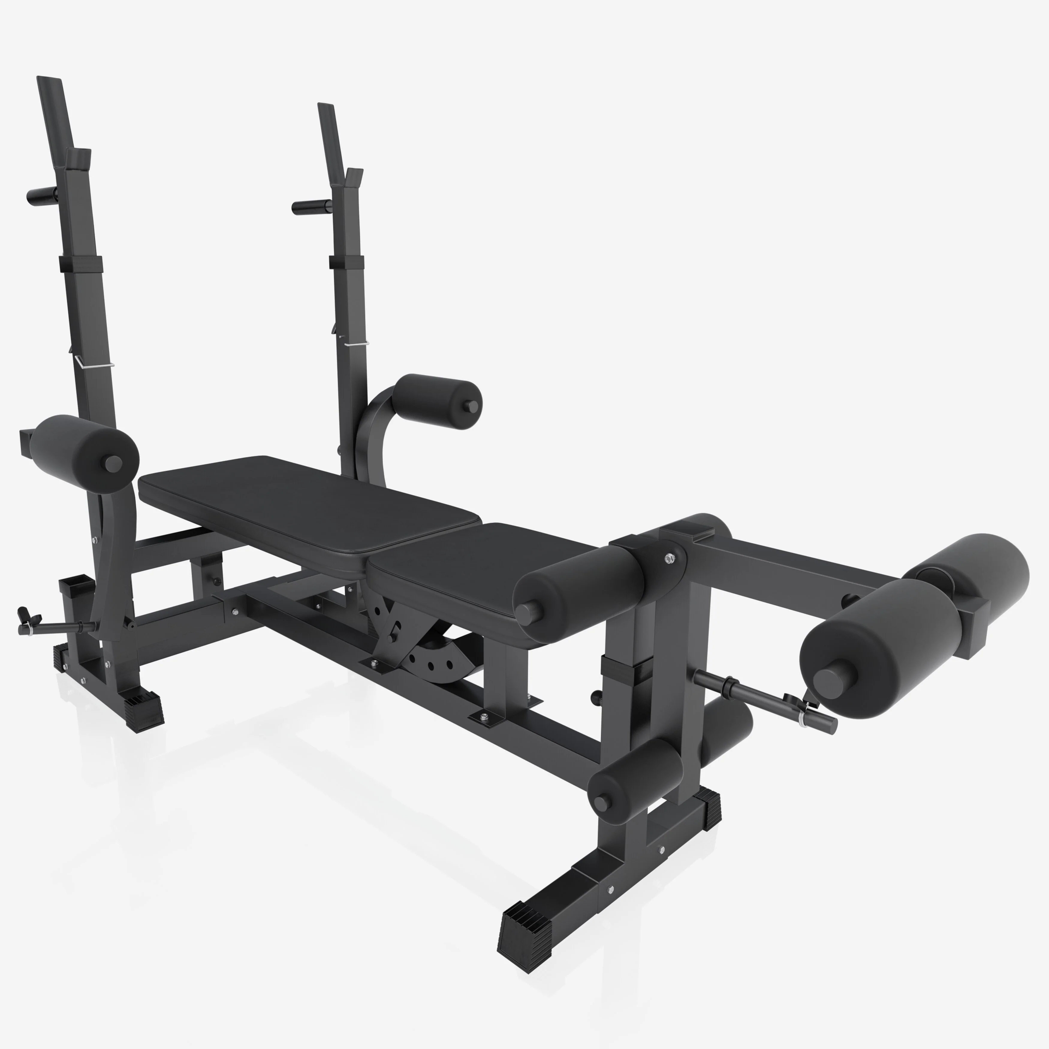 Säädettävä painonnostopenkki + 100 kg levytankosarja, Black Edition - Image 3