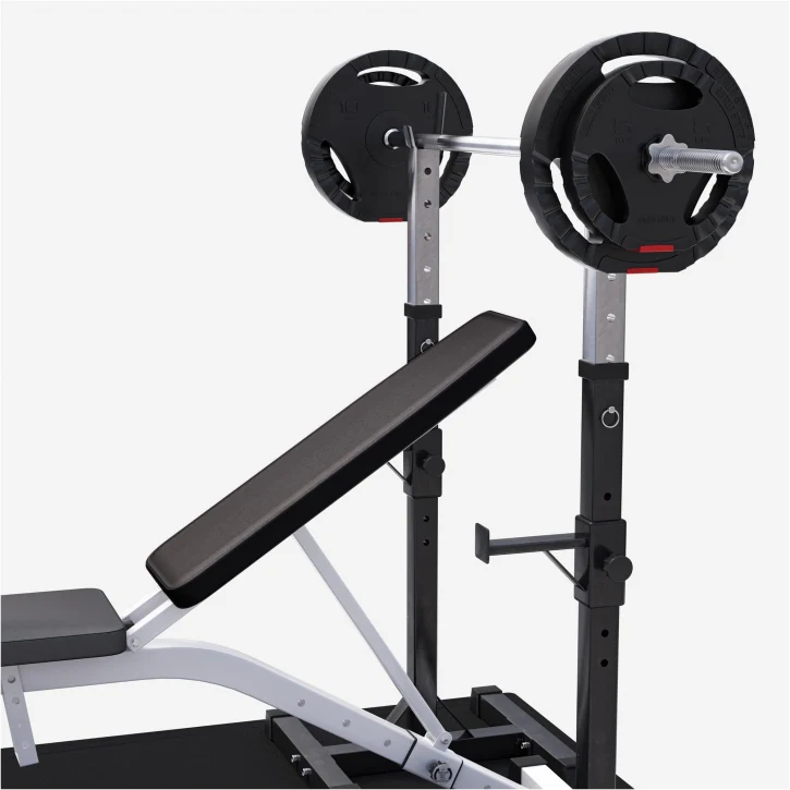 Säädettävä painonnostopenkki + 100 kg levytankosarja - Image 5