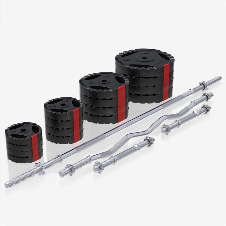 Säädettävä painonnostopenkki + 100 kg levytankosarja - Image 8