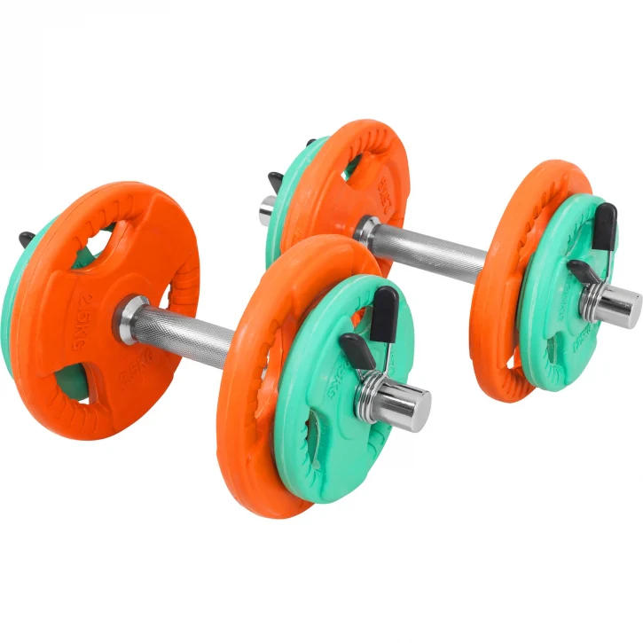 Olympia säädettävät käsipainot 20 kg jousilukoilla - Image 3