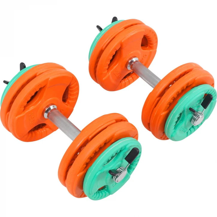 Olympia säädettävät käsipainot 30 kg jousilukoilla - Image 2
