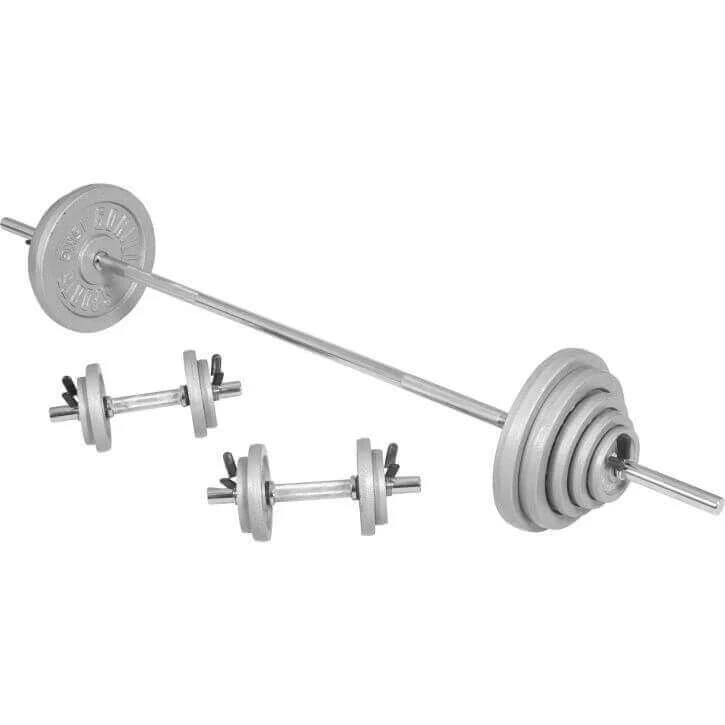 100 Kg painosetti levytangolla ja käsipainotangoilla - Image 6