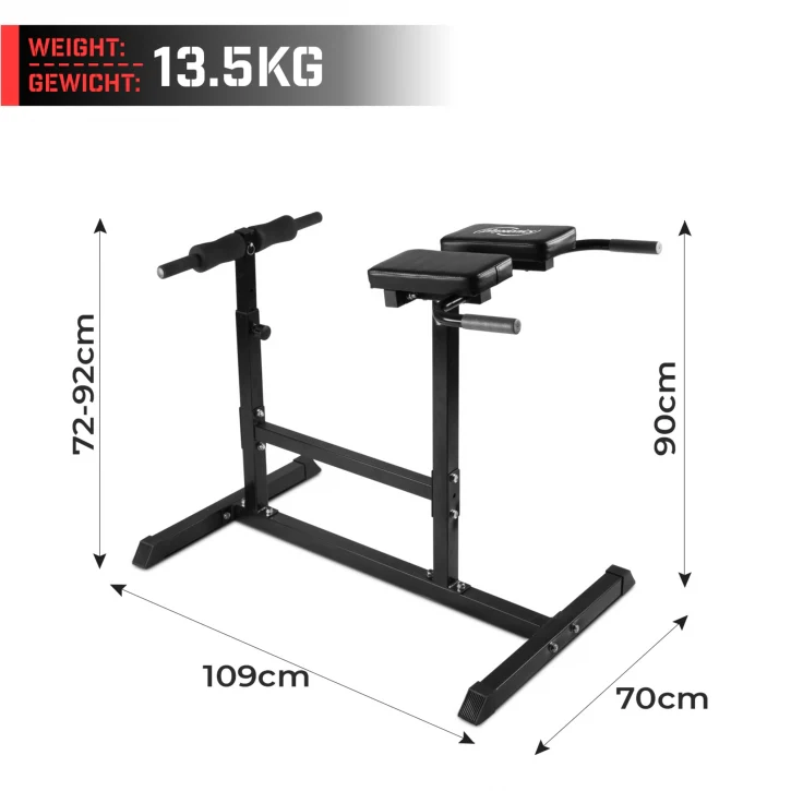 Physionics säädettävä hyperextension-penkki - Image 2
