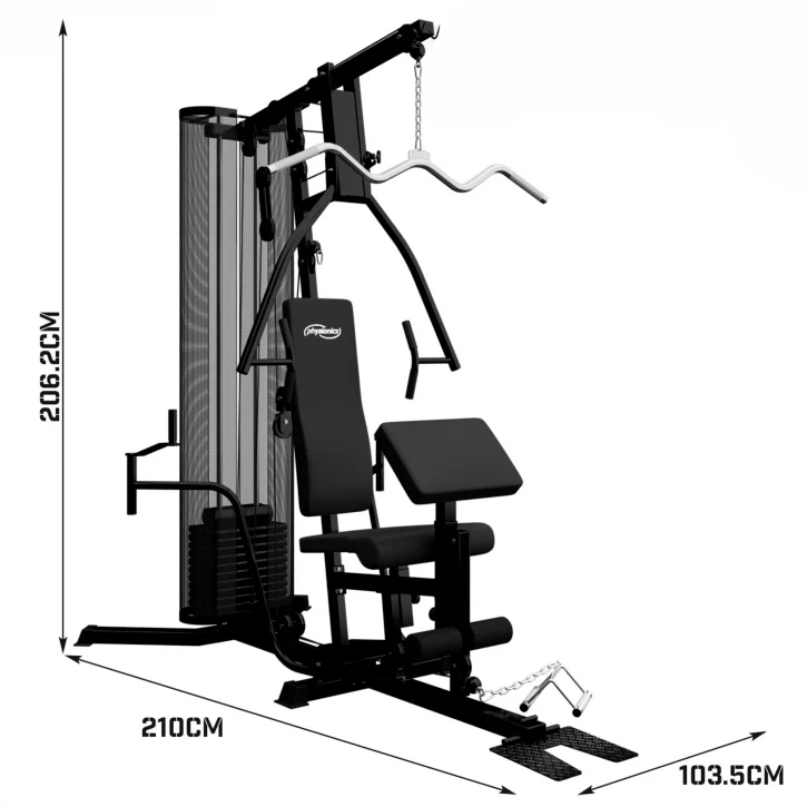 Physionics kotikuntosali penkillä sekä ylä- ja alataljalla - Image 7