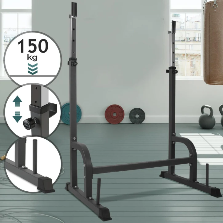 Physionics säädettävät kyykkytelineet turvaraudoilla - Image 4
