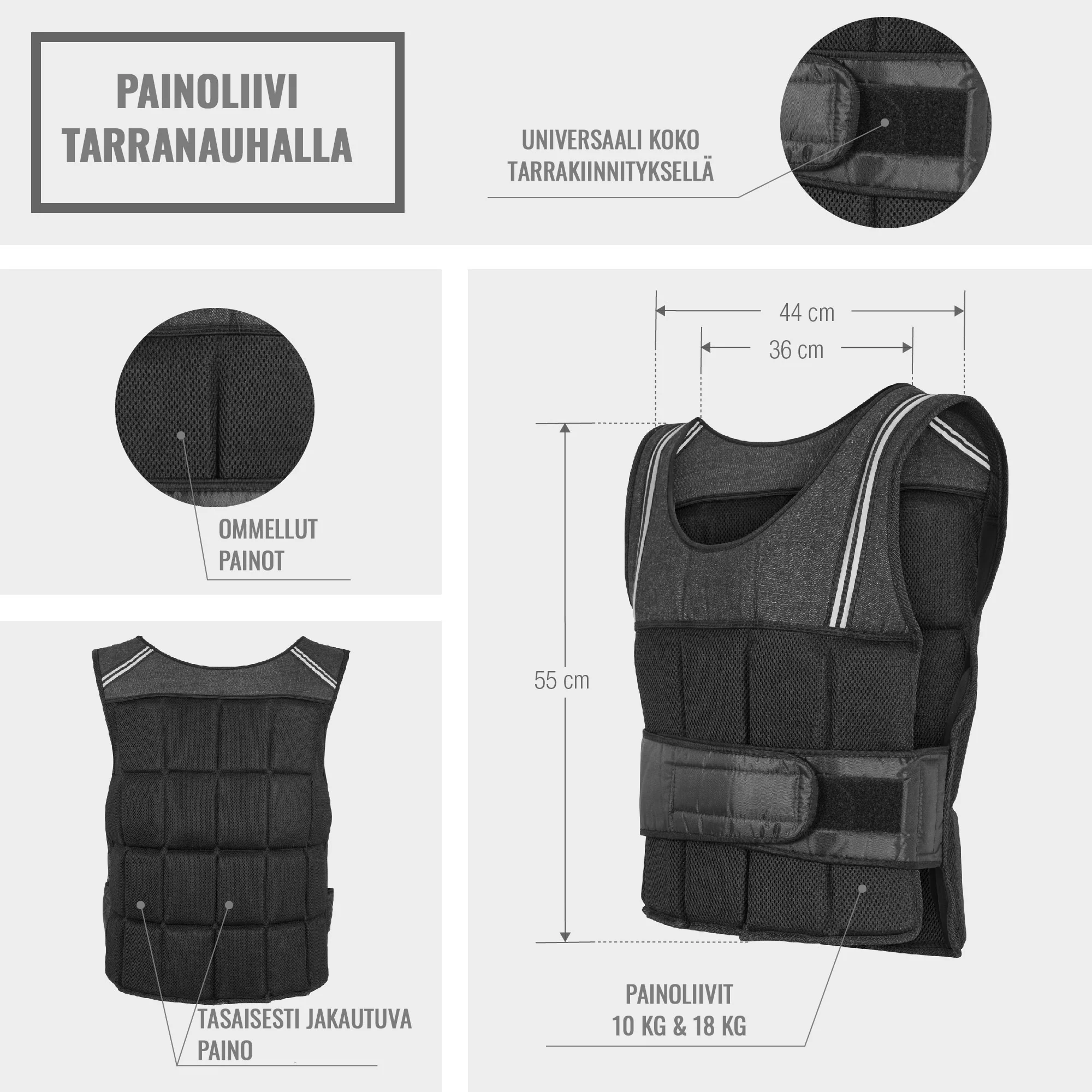 Pro-painoliivi 18 kg - Image 12