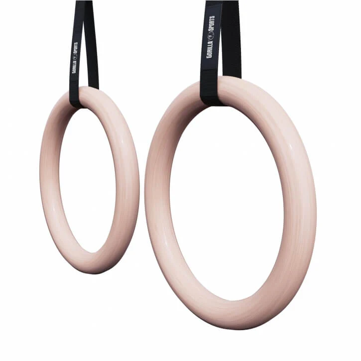 Puiset voimistelurenkaat 23 cm hihnoilla - Image 3