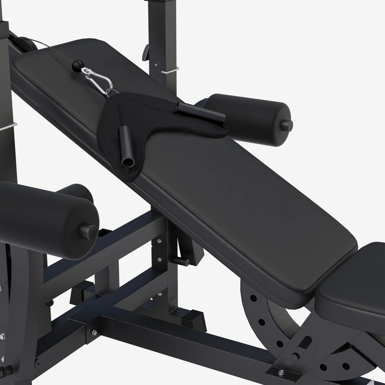 Säädettävä monitoimipenkki max 280 kg, Black Edition - Image 8