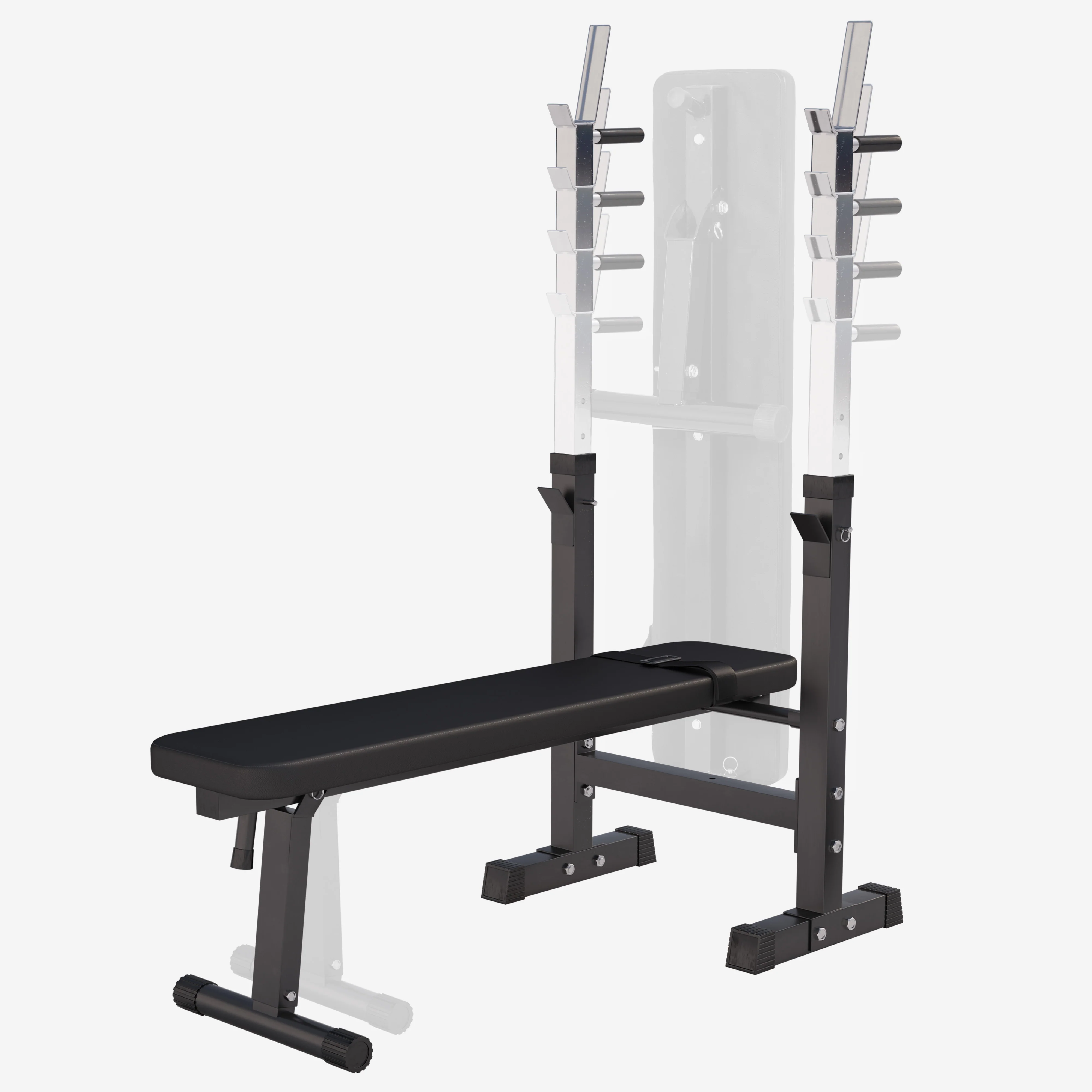 Säädettävä painonnostopenkki ja levytankosarja 100 kg - Image 2