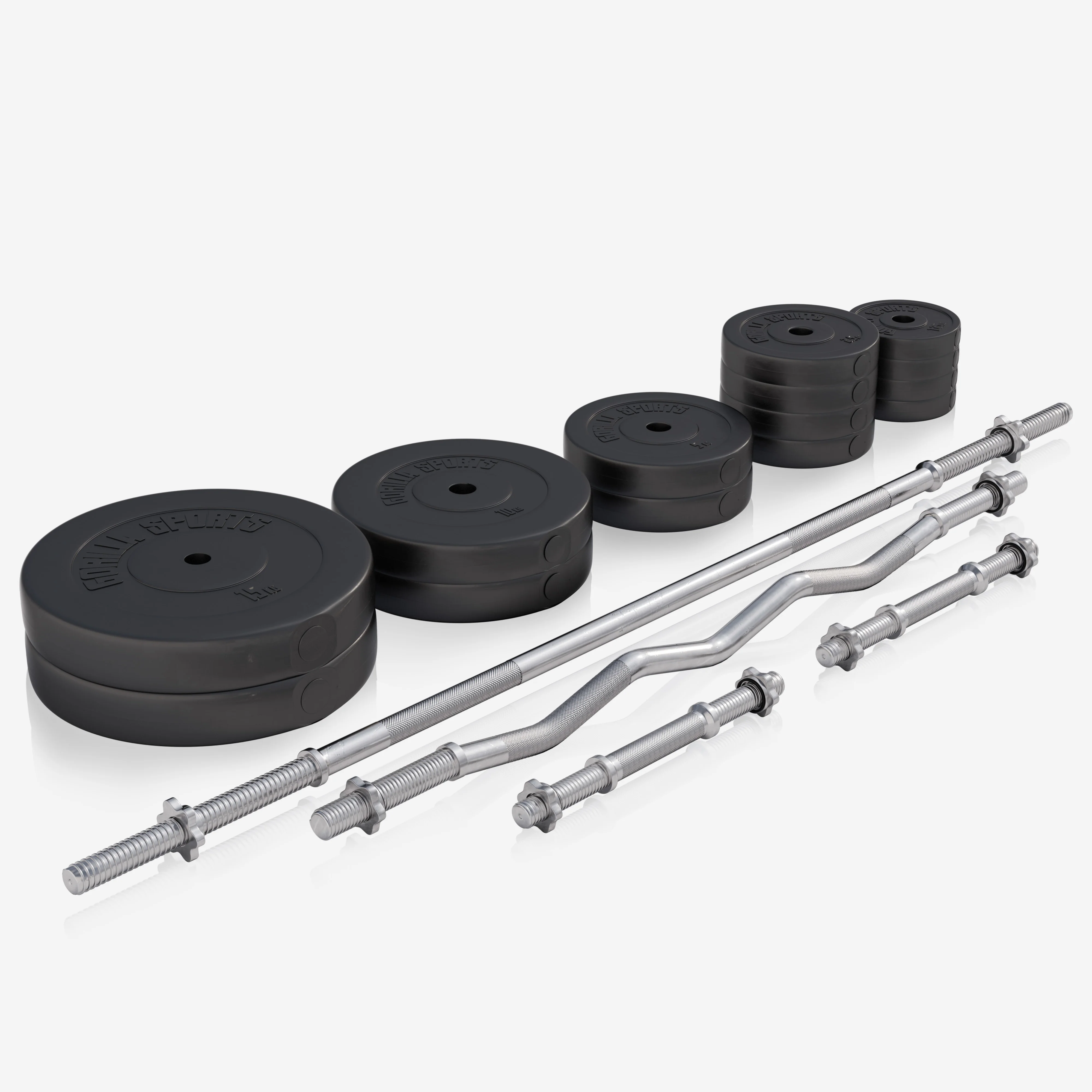 Säädettävä painonnostopenkki ja levytankosarja 100 kg - Image 8