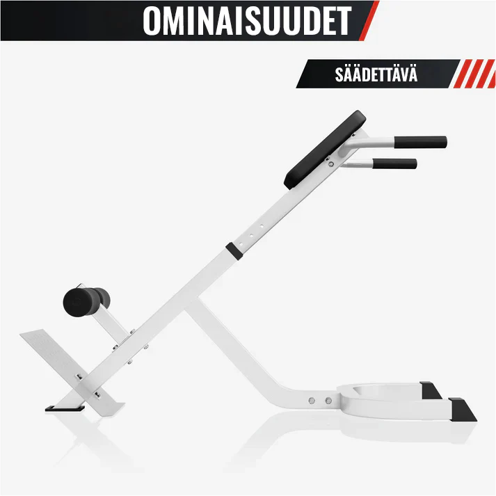 Säädettävä selkäpenkki tukikahvoilla, valkoinen - Image 5