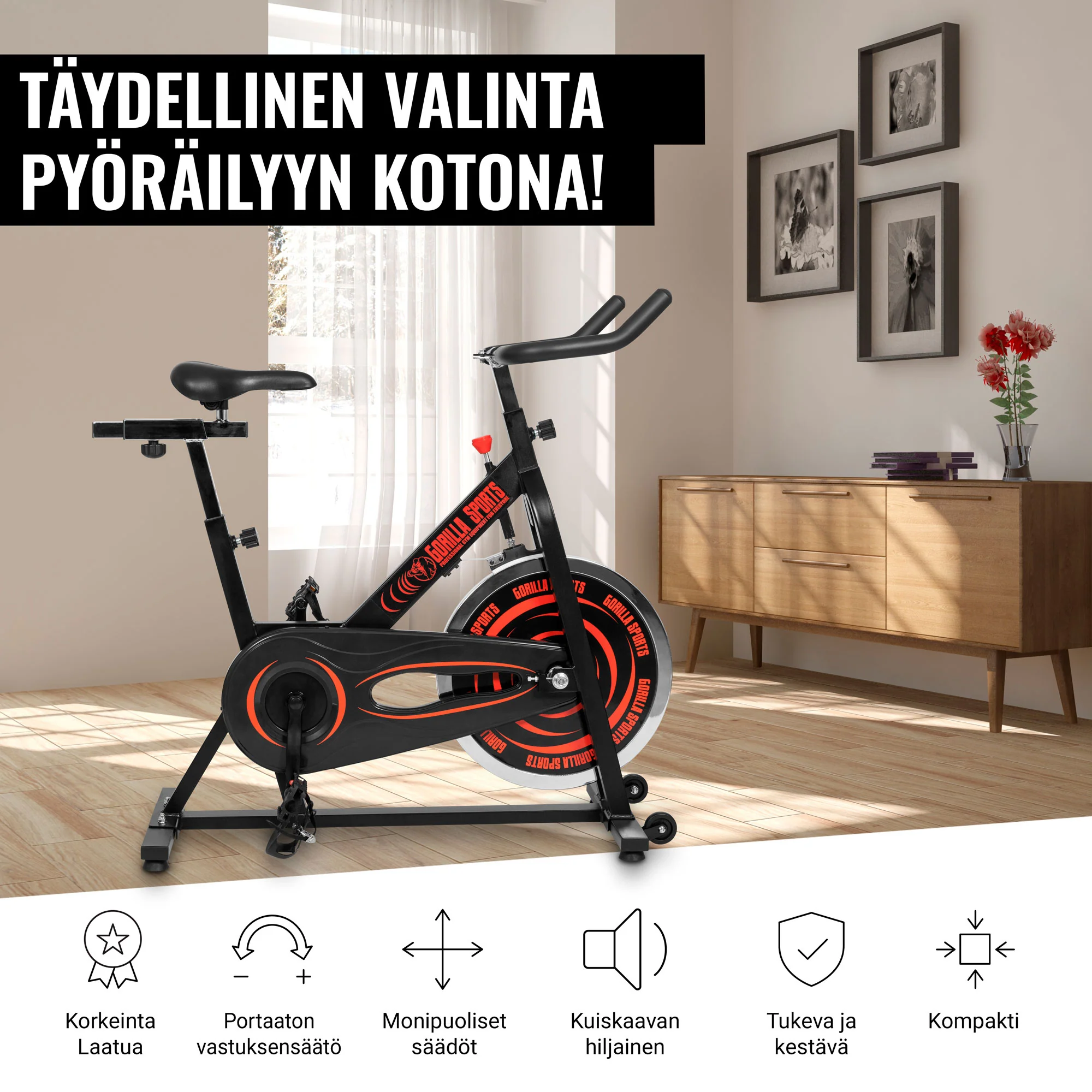 Säädettävä spinningpyörä 13 kg vauhtipyörällä - Image 3