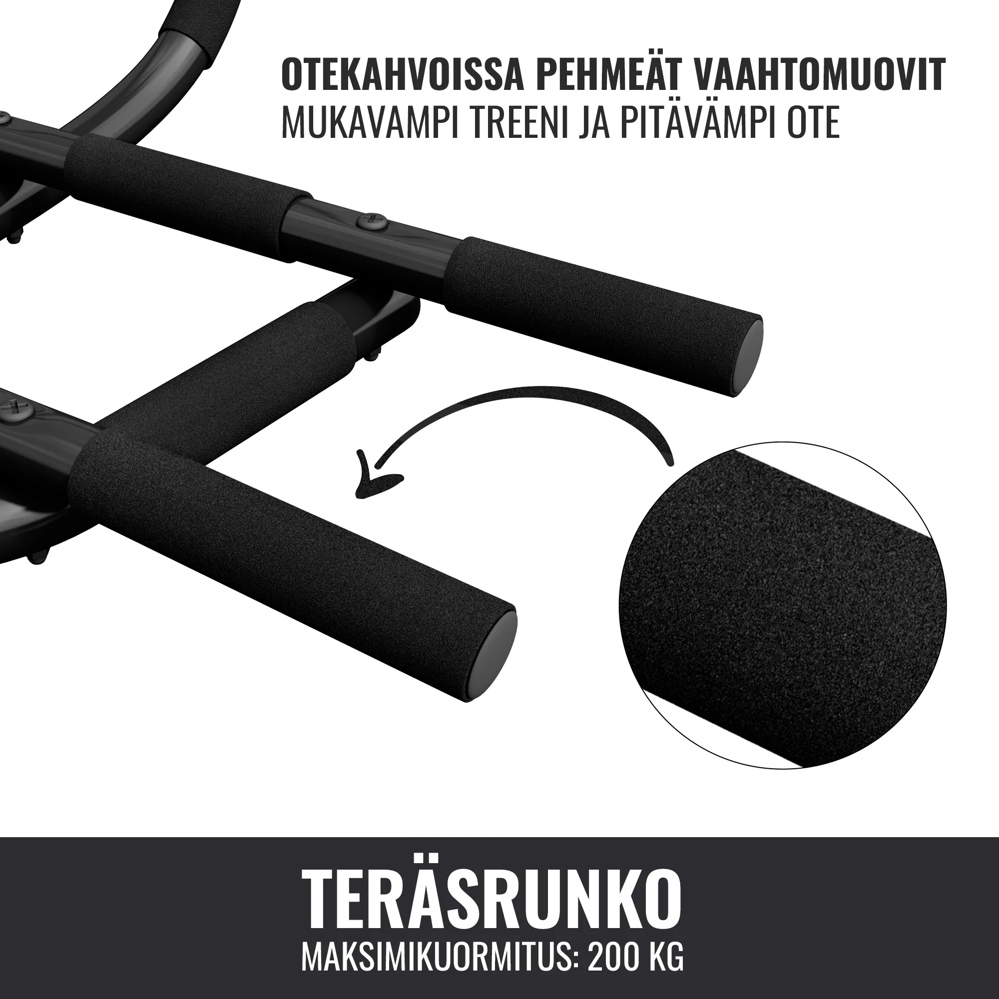 Säädettävä vatsalihaspenkki ja 5-in-1 leuanvetotanko - Image 11