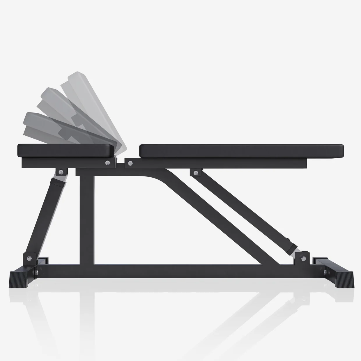 Säädettävä vinopenkki max 200 kg, Black Edition - Image 3
