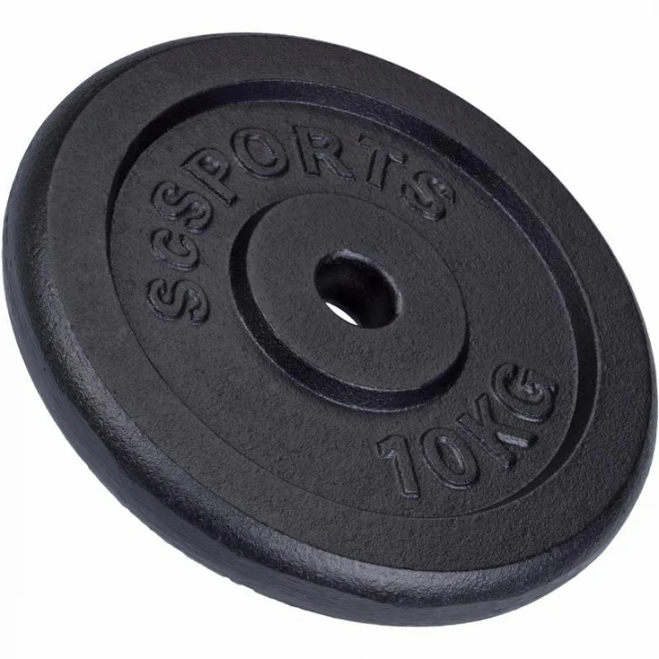 ScSPORTS valurautalevypainot 2 x 10 kg, 30 mm - Image 4