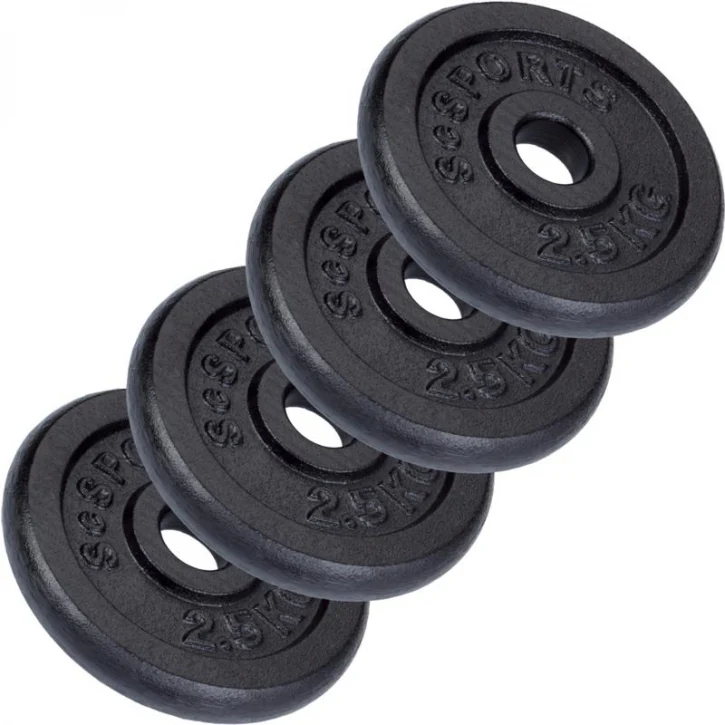ScSPORTS levypainot 4 x 2,5 kg, 30 mm - Image 3