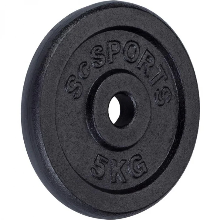 ScSPORTS levypainot 4 x 5 kg, 30 mm - Image 2