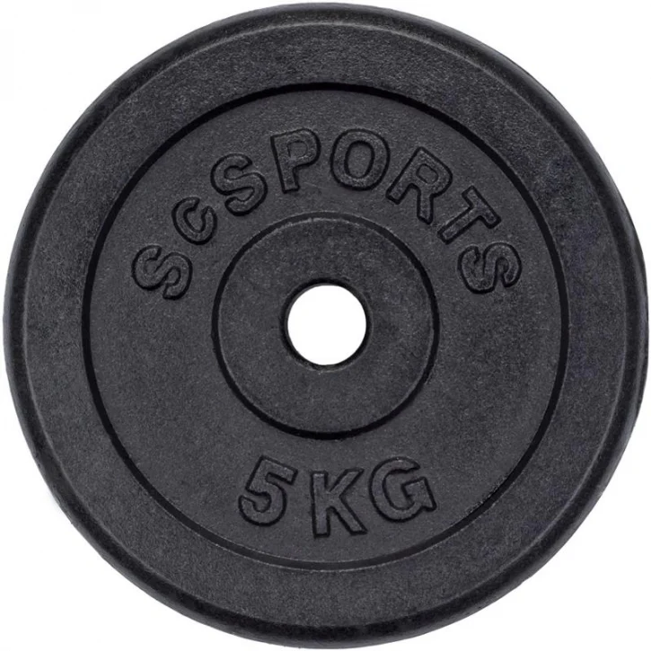 ScSPORTS levypainot 4 x 5 kg, 30 mm - Image 3