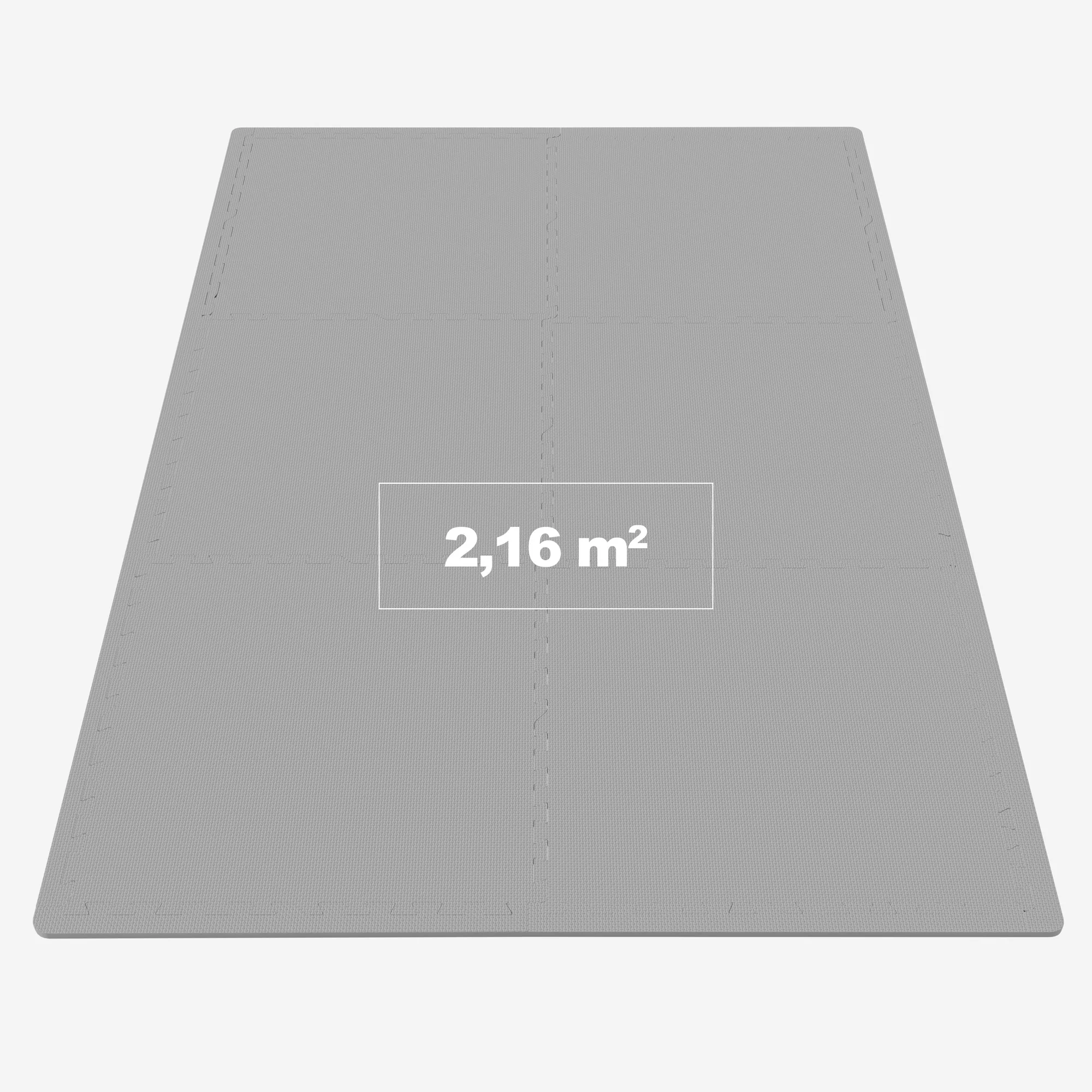 Suojamatto 6 palaa 60 x 60 x 1,2 cm, harmaa - Image 2