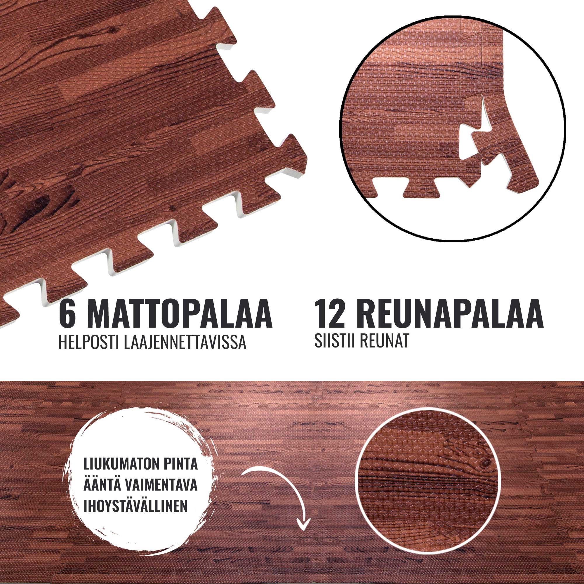 Suojamatto 6 palaa + 12 reunapalaa 60 x 60 x 1,2 cm - Image 9