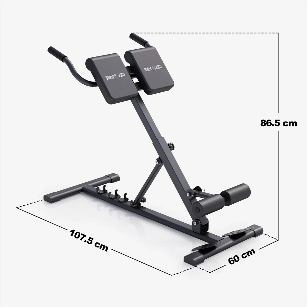Taitettava selkäpenkki 150 kg, musta - Image 8