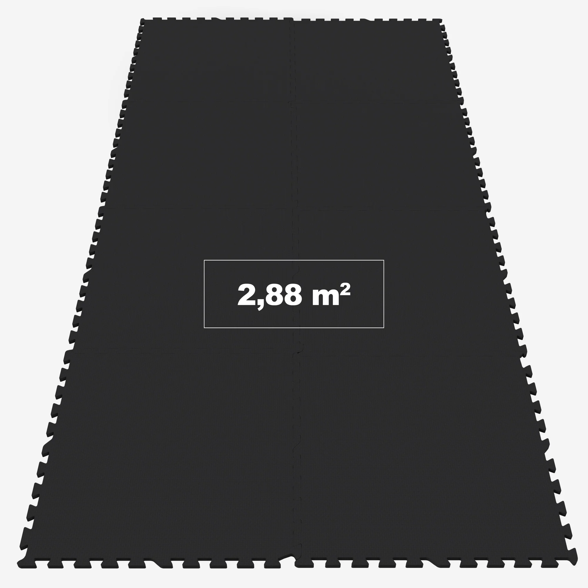Palamatto 8 palaa 60 x 60 x 1,2 cm, musta - Image 3