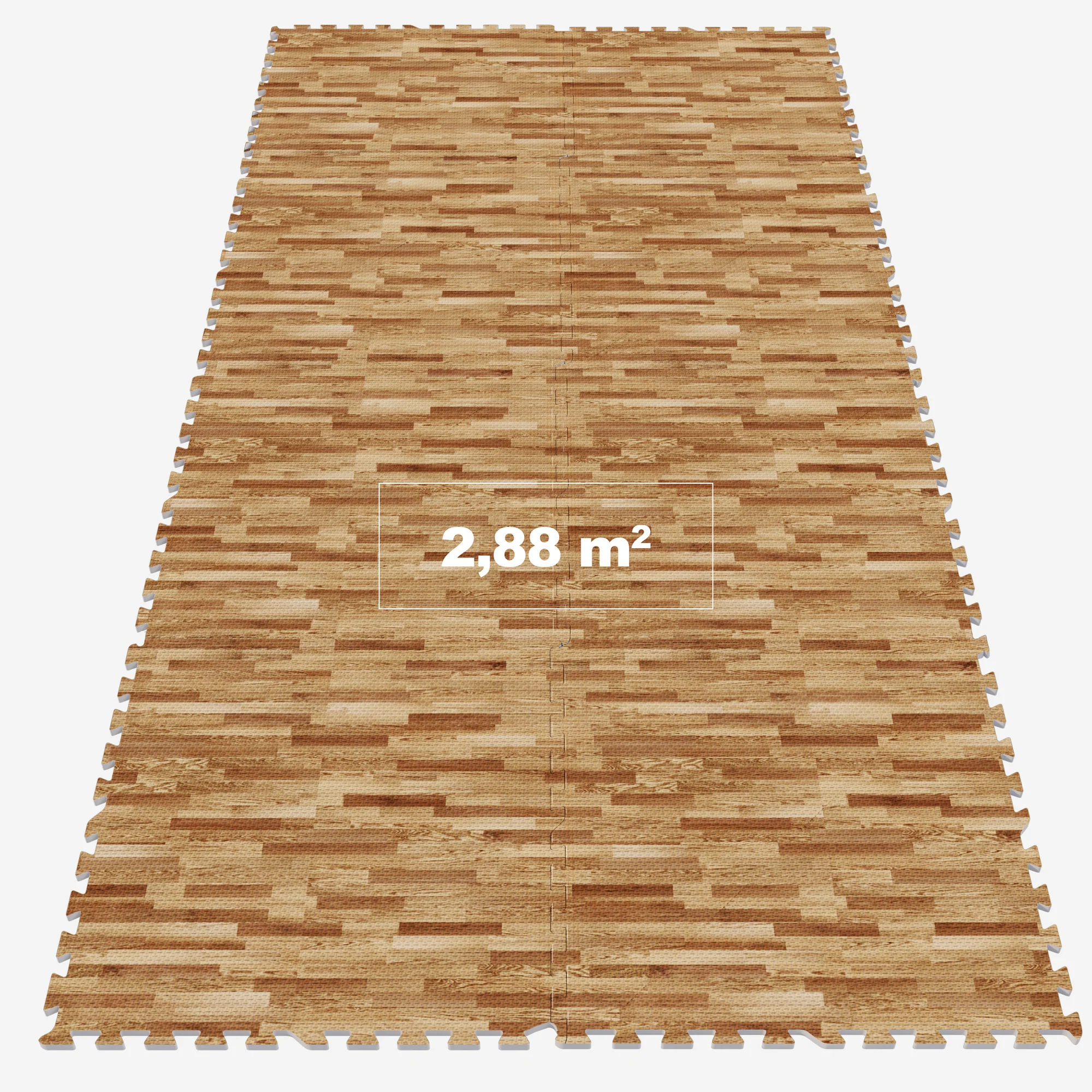 Treenimatto 8 palaa 60 x 60 x 1,2 cm puukuosi - Image 3