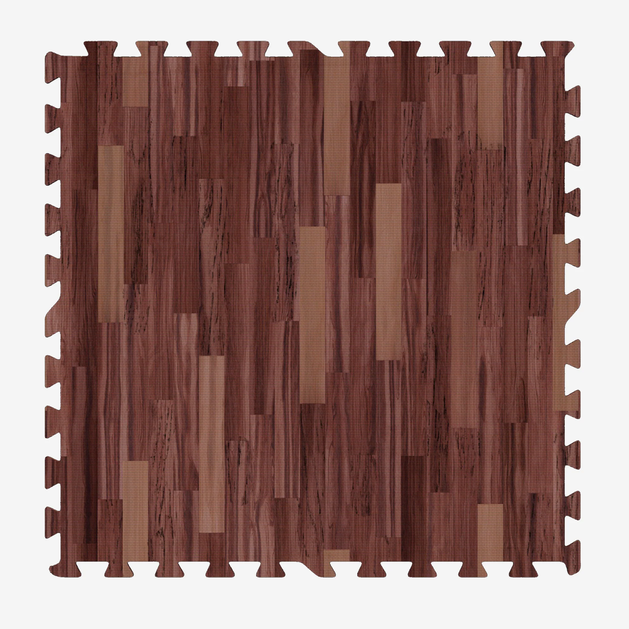 Treenimatto 8 palaa 60 x 60 cm, tumma puukuosi - Image 4