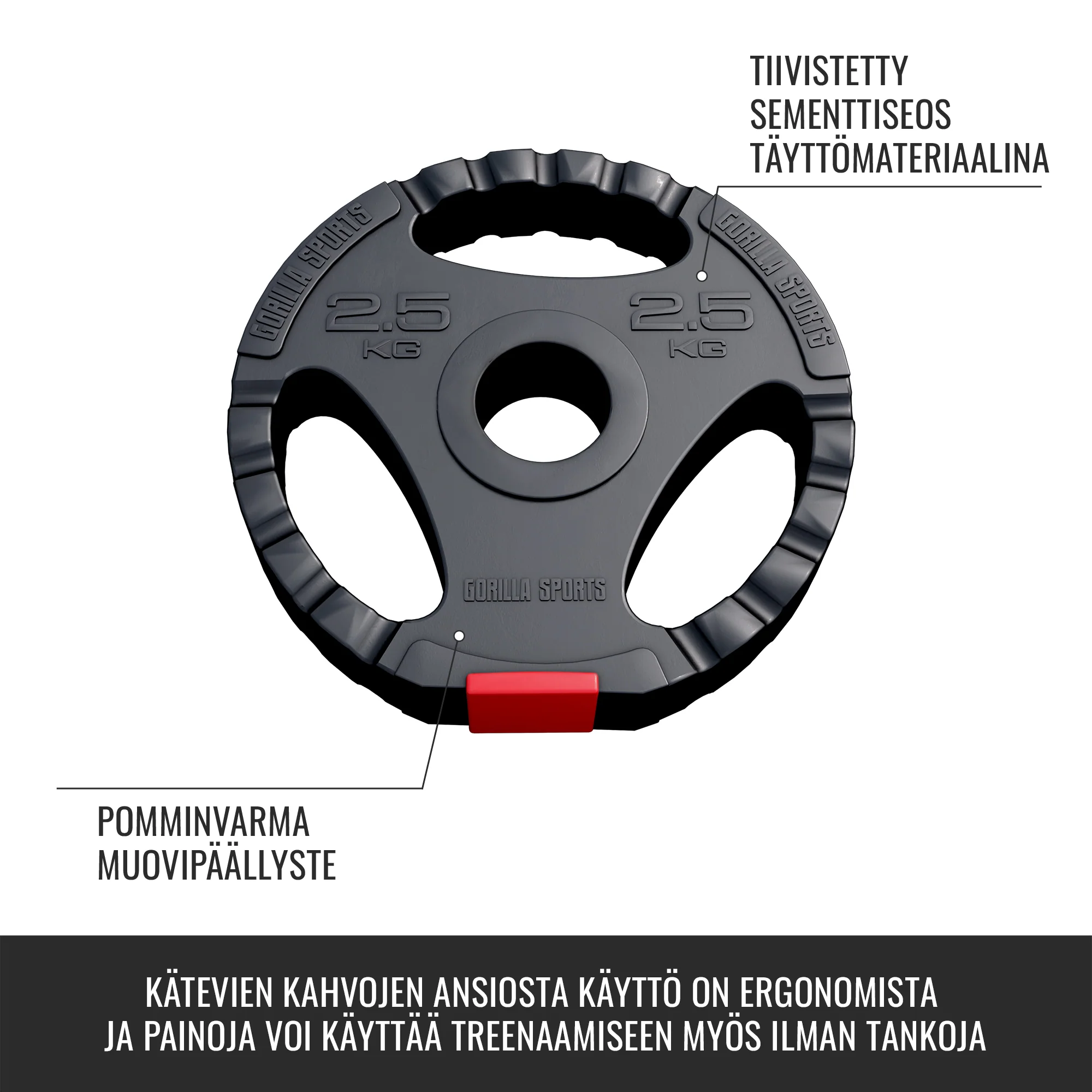 Tri Grip painolevysarja 30 kg 50/51 mm - Image 6