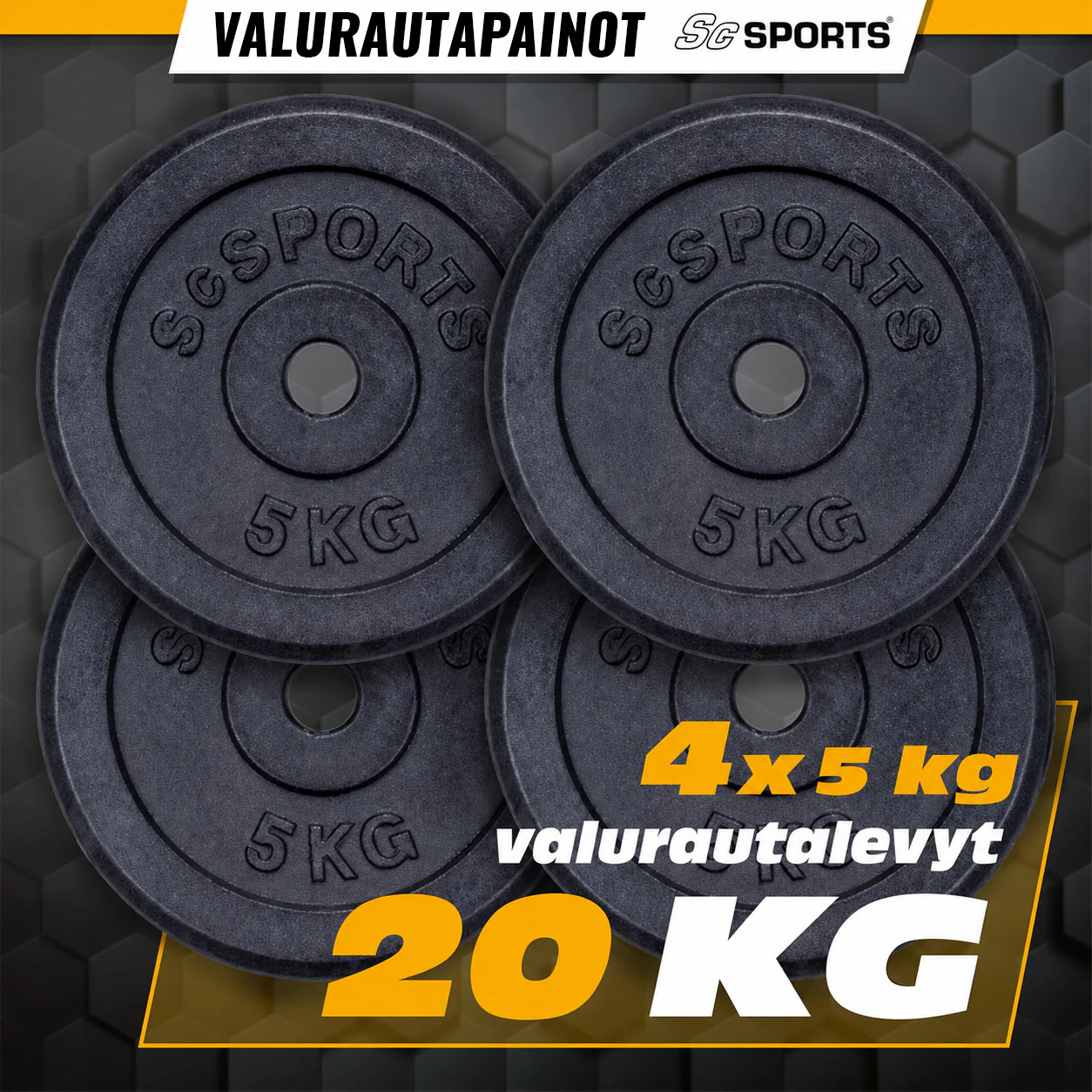 Valurautainen levypainosetti 30/31 mm 10–40 kg - Image 12