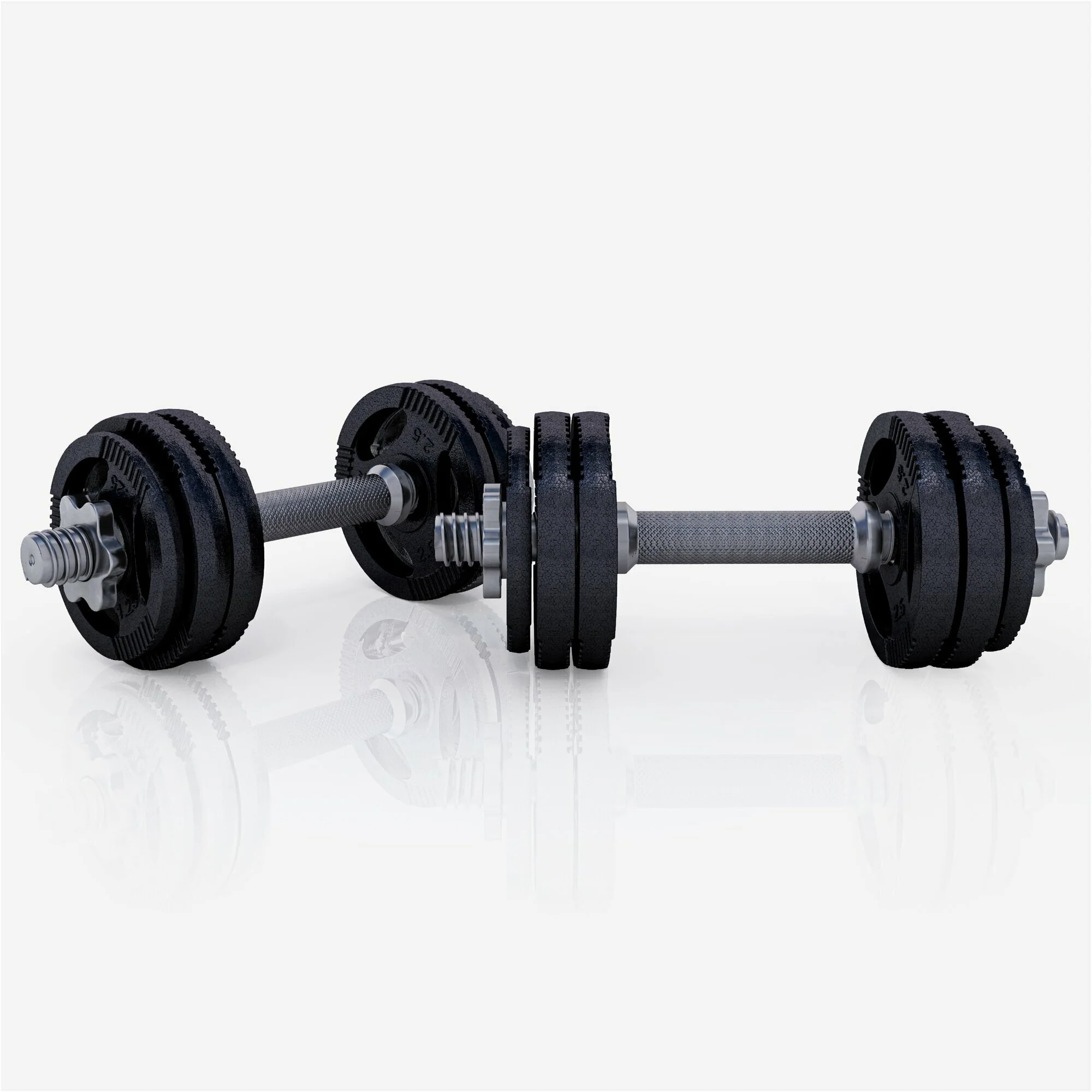 Tri Grip käsipainosetti 30 kg kierrelukoilla - Image 2