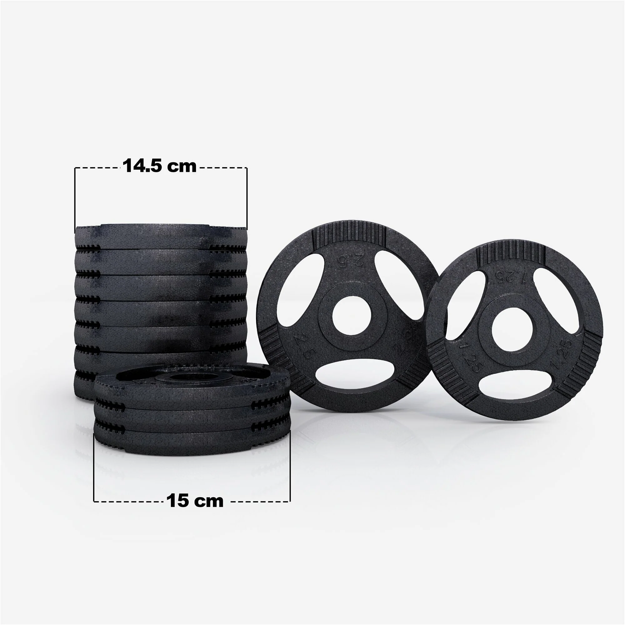 Tri Grip käsipainosetti 30 kg kierrelukoilla - Image 5