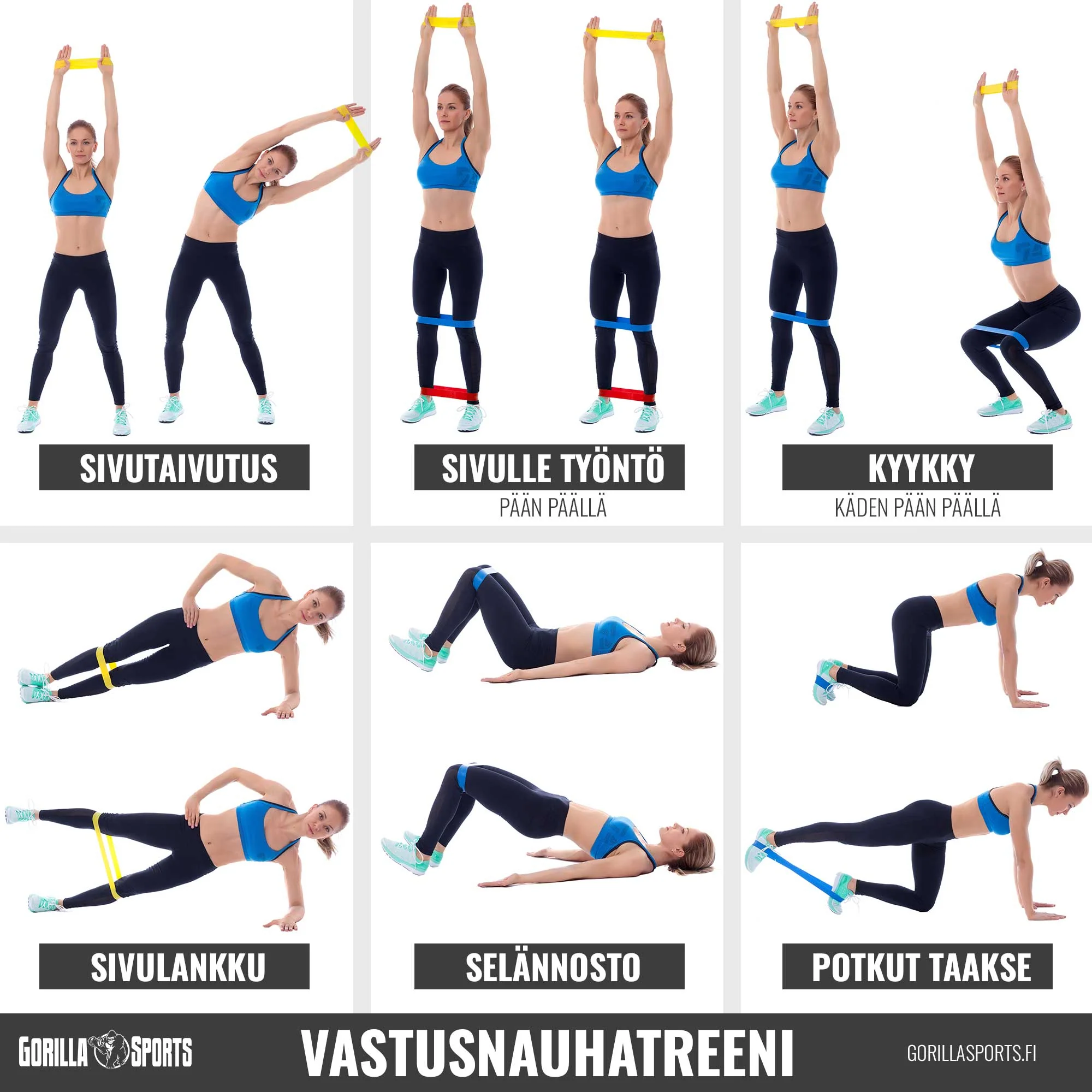 Vastuskuminauha 208 cm eri vastuksilla - Image 32