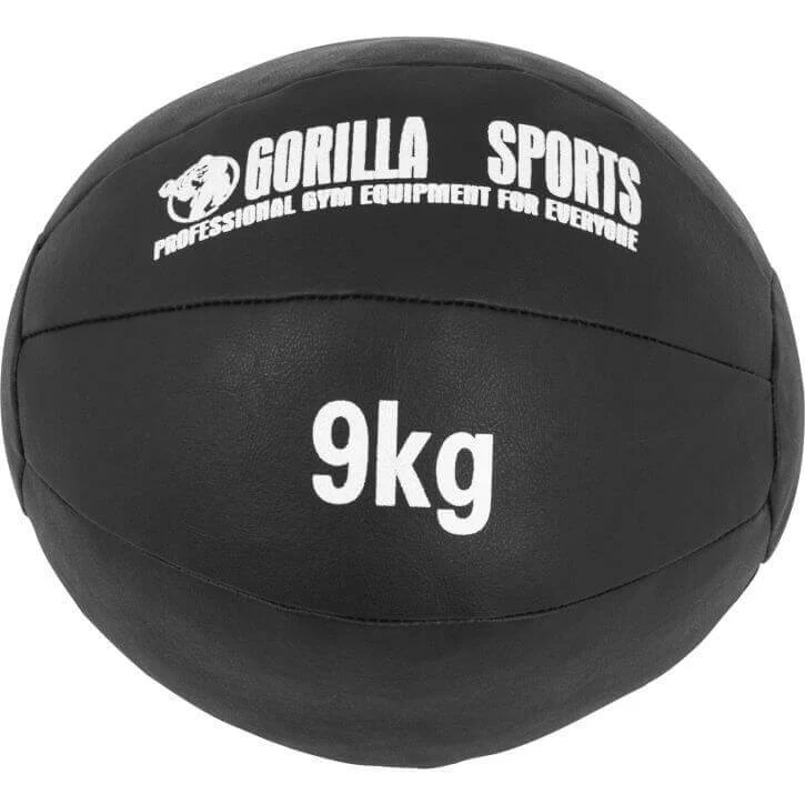 Wall Ball kuntopallo 1–10 kg, musta PU - Image 10