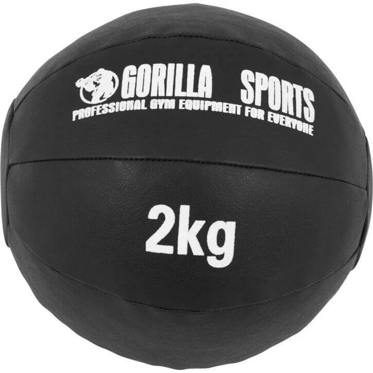 Wall Ball kuntopallo 1–10 kg, musta PU - Image 3