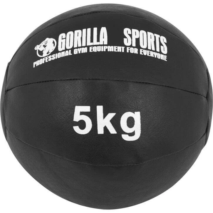Wall Ball kuntopallo 1–10 kg, musta PU - Image 6