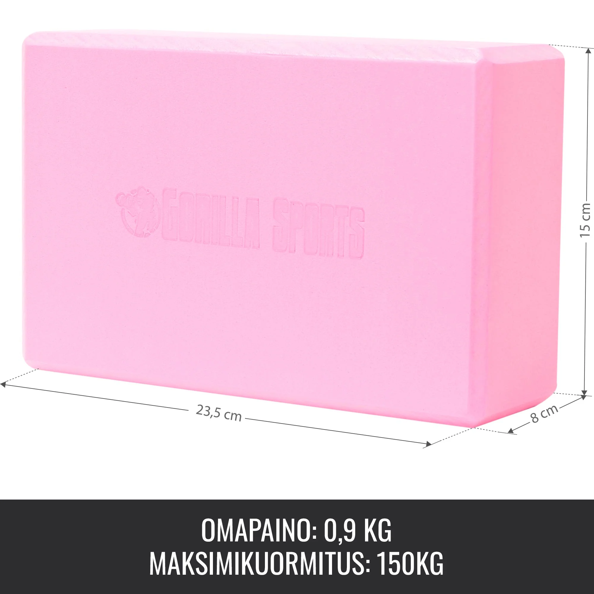 Joogapalikka 23,5 x 15 x 8 cm, Pinkki - Image 5