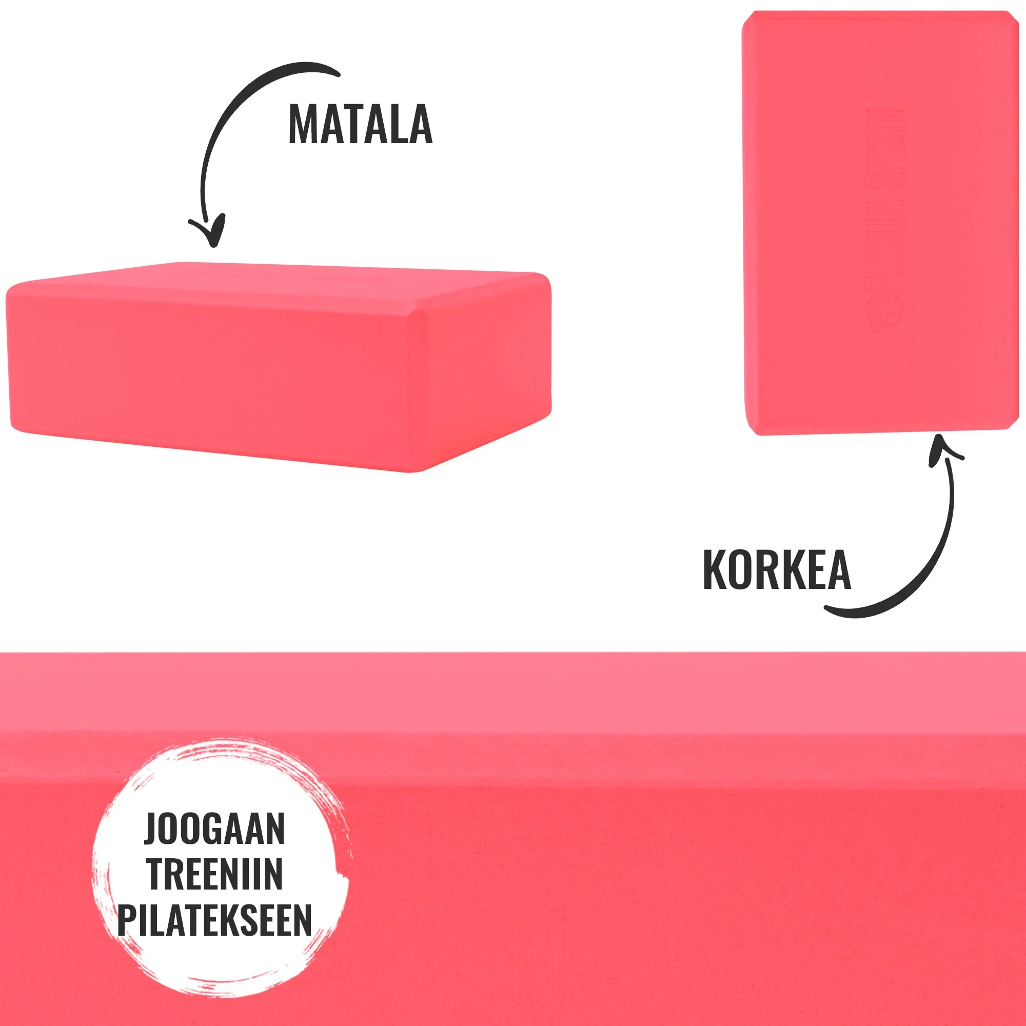 Joogapalikka 23,5 x 15 x 8 cm, Pinkki - Image 8